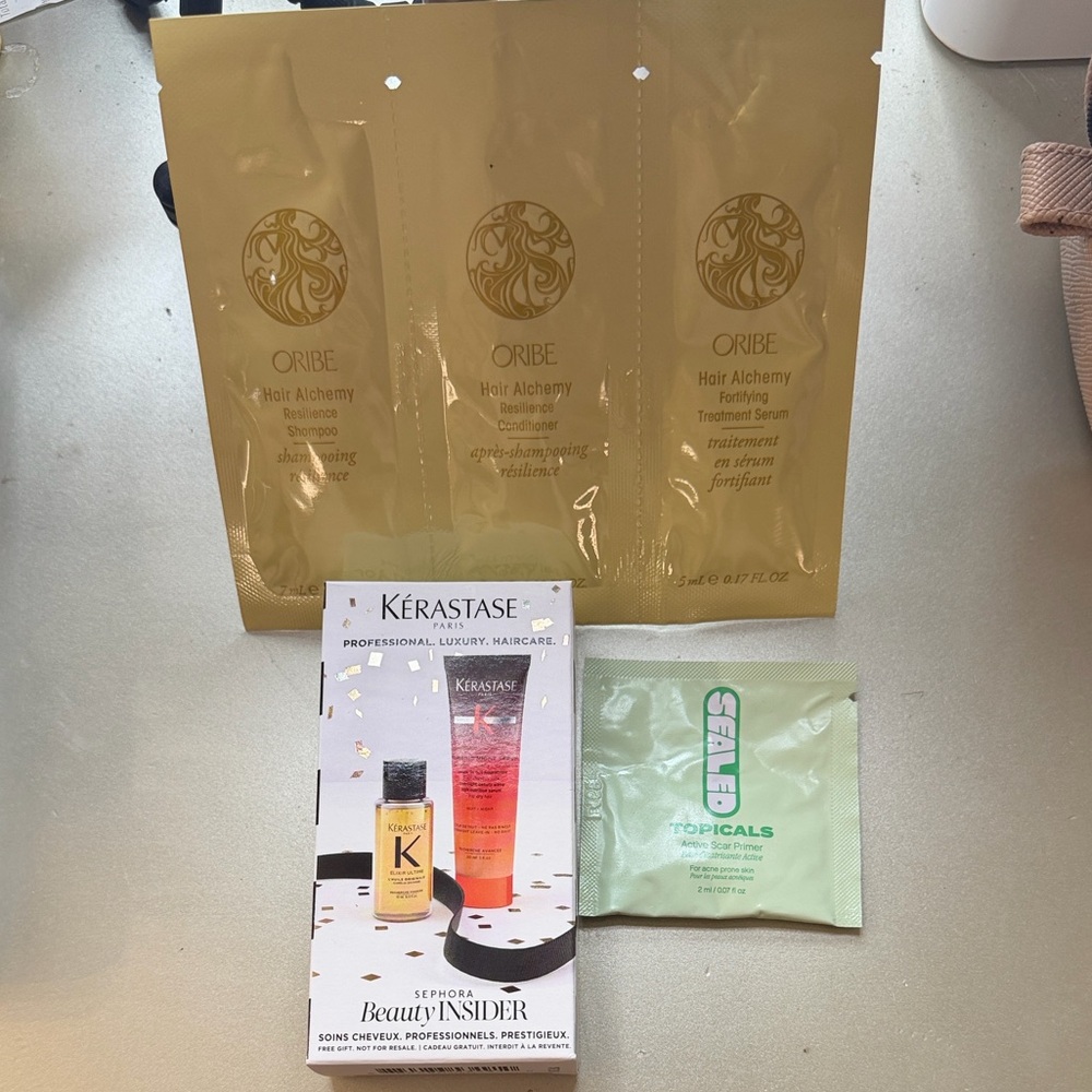 SEPHORA birthday gift Kerastase Luxury Hair Care Set with free Oribe Samples